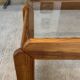TRAVERSE - Coffee table in glass and wood