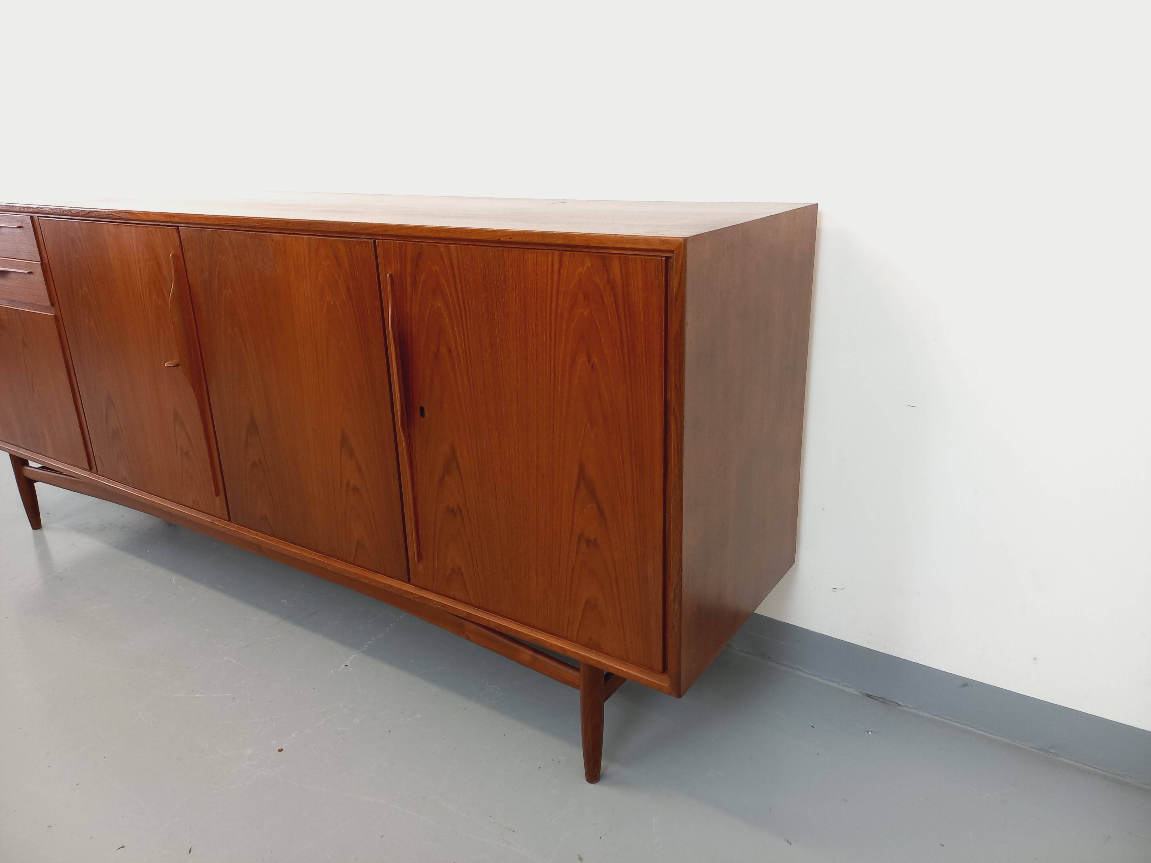 Vintage Swiss Teak Scandinavian style sideboard in teak from the 60s