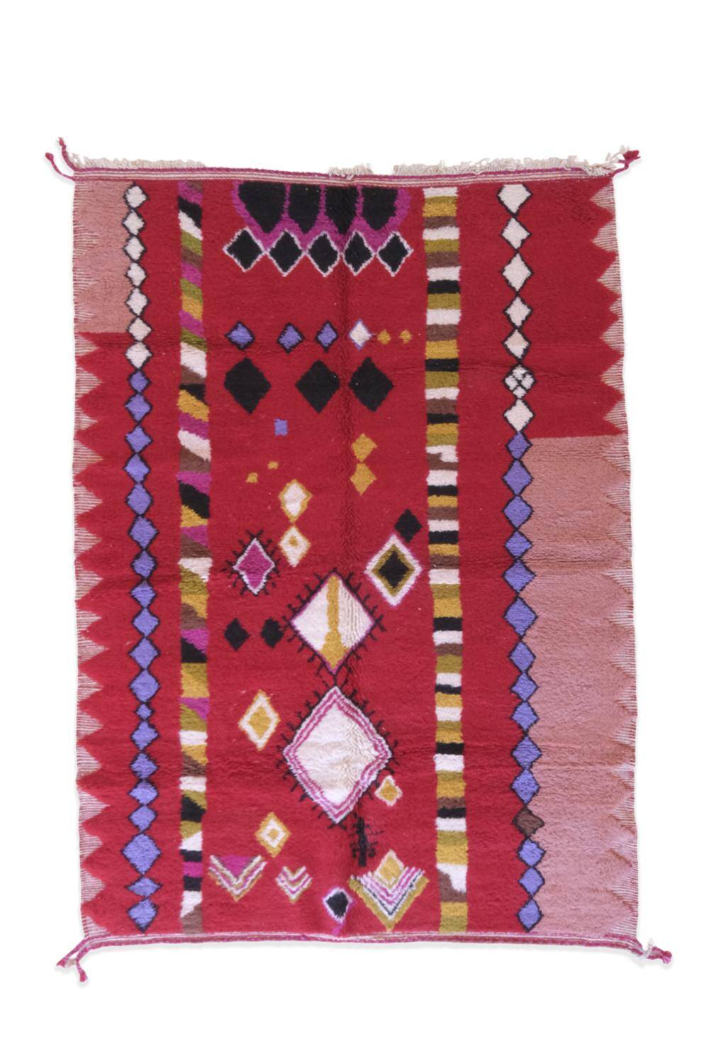 Tapis Rouge Marocain - 302 x 202 cm
