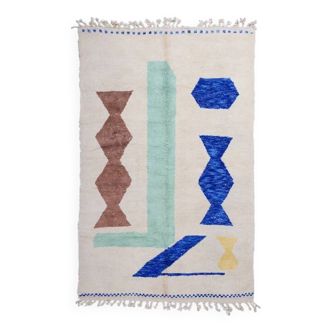 Tapis azilal fait à la main traditionnel 250cm x 150cm