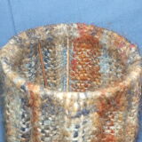 Vintage sandstone lamp and wool lampshade
