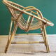 Paire de fauteuils en rotin vintage