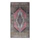 Vintage Turkish Oushak Handmade Wool Cotton Pink Area Rug 125x242