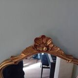 Louis XV style rocaille gilded mirror