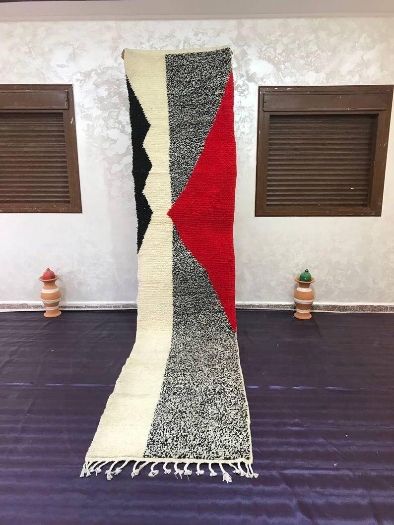 Handmade runner rug 300cmx70cm