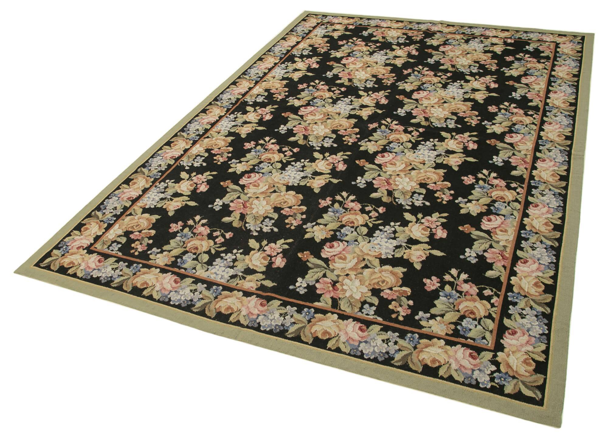 Handmade Vintage Flatweave Needlepoint Kilim 180 cm x 272 cm