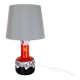 Super Colorful Fat Lava Pottery Table Light Base by Jasba Ceramics Germany 1970s