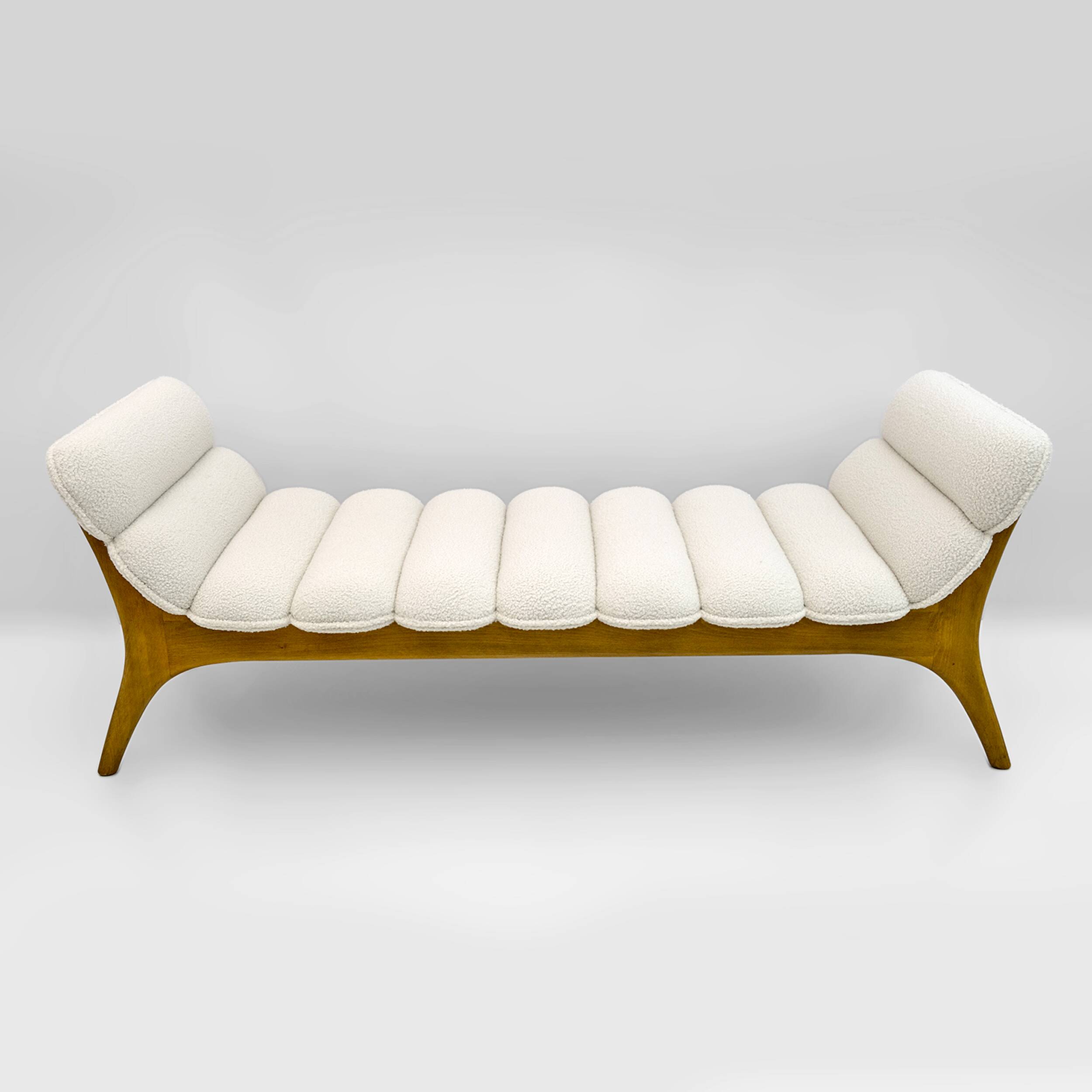 Adrian Pearsall Mid-Century Modern Walnut Chaise Lounge by Craft Associates