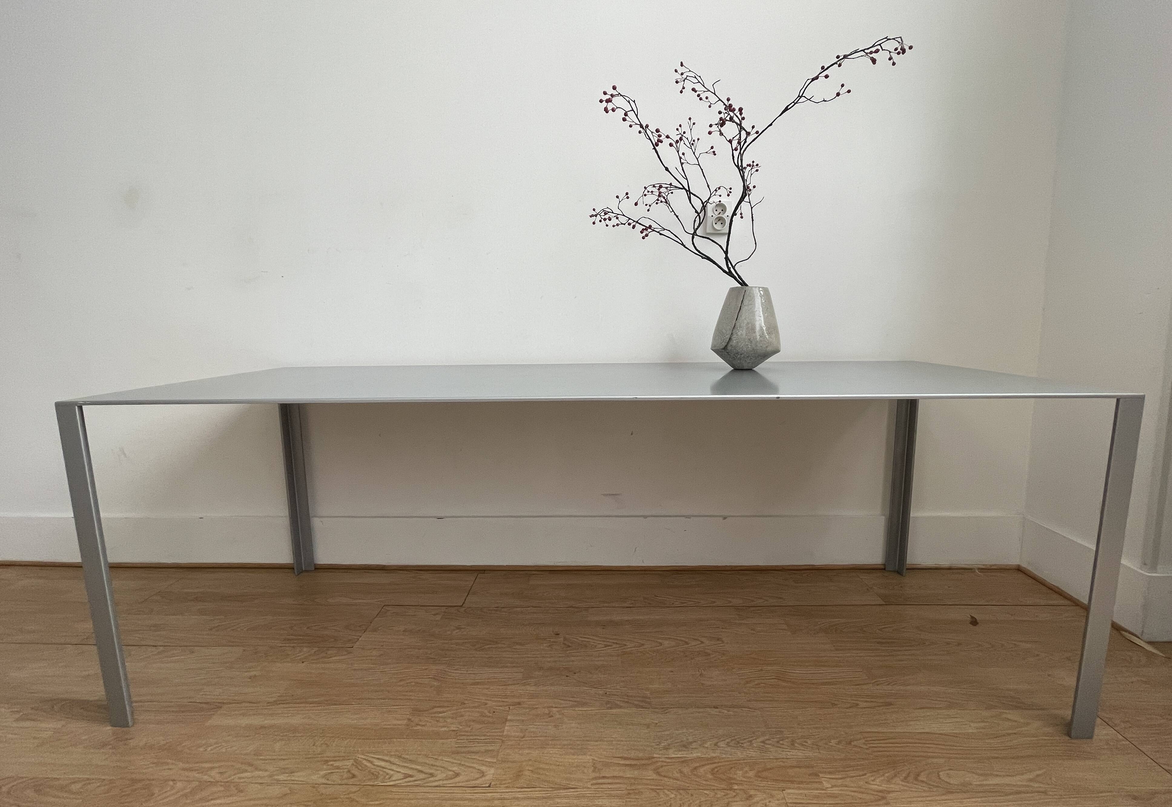 Table "LESS", 1994, designed by Jean Nouvel, for office or domestic use.