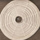 Fabric lampshade (linen) in the shape of a pear.