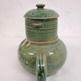 Stoneware teapot signed Pierre Lion