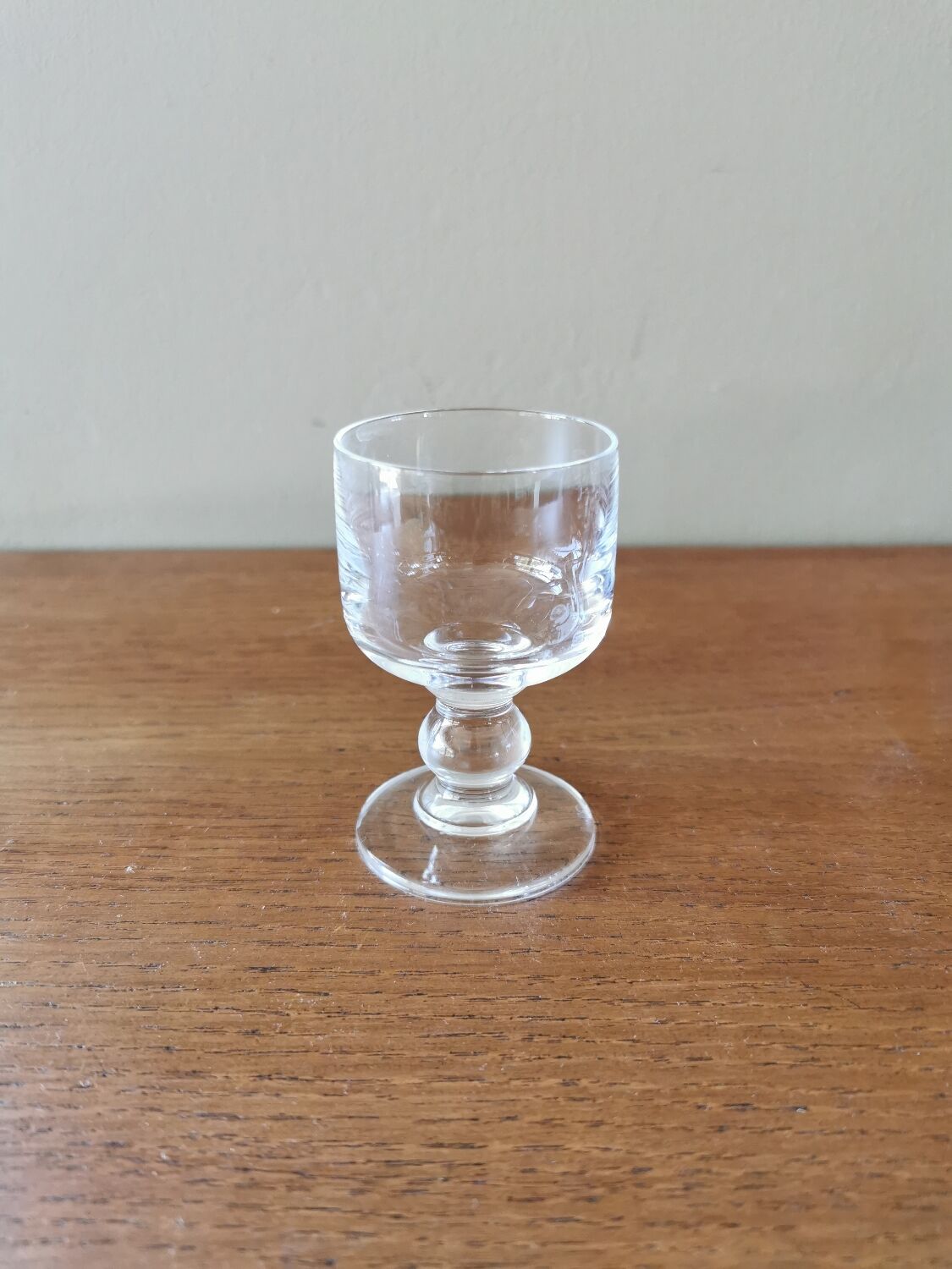 6 vintage crystal digestive glasses