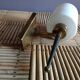 Wall light opaline and brass