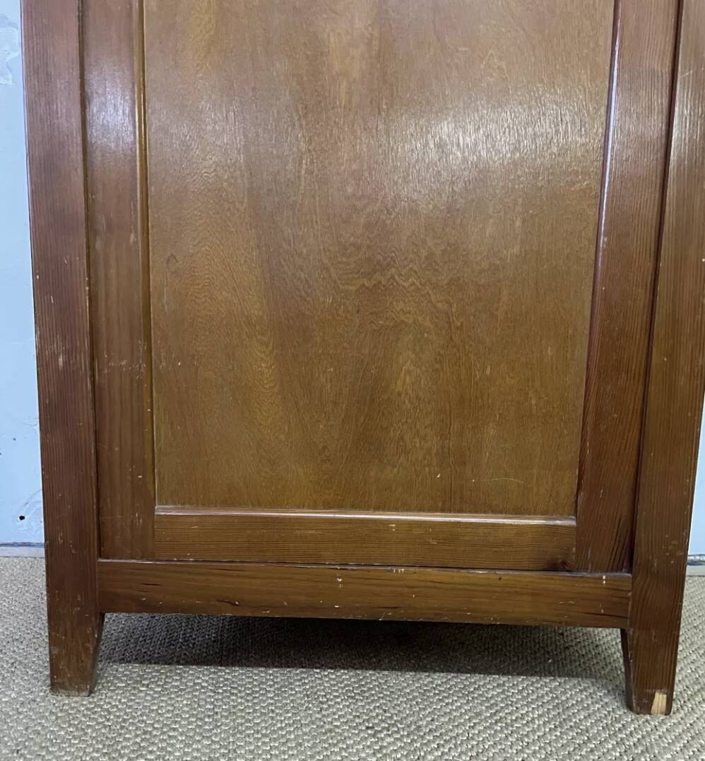 Vintage wooden Parisian wardrobe