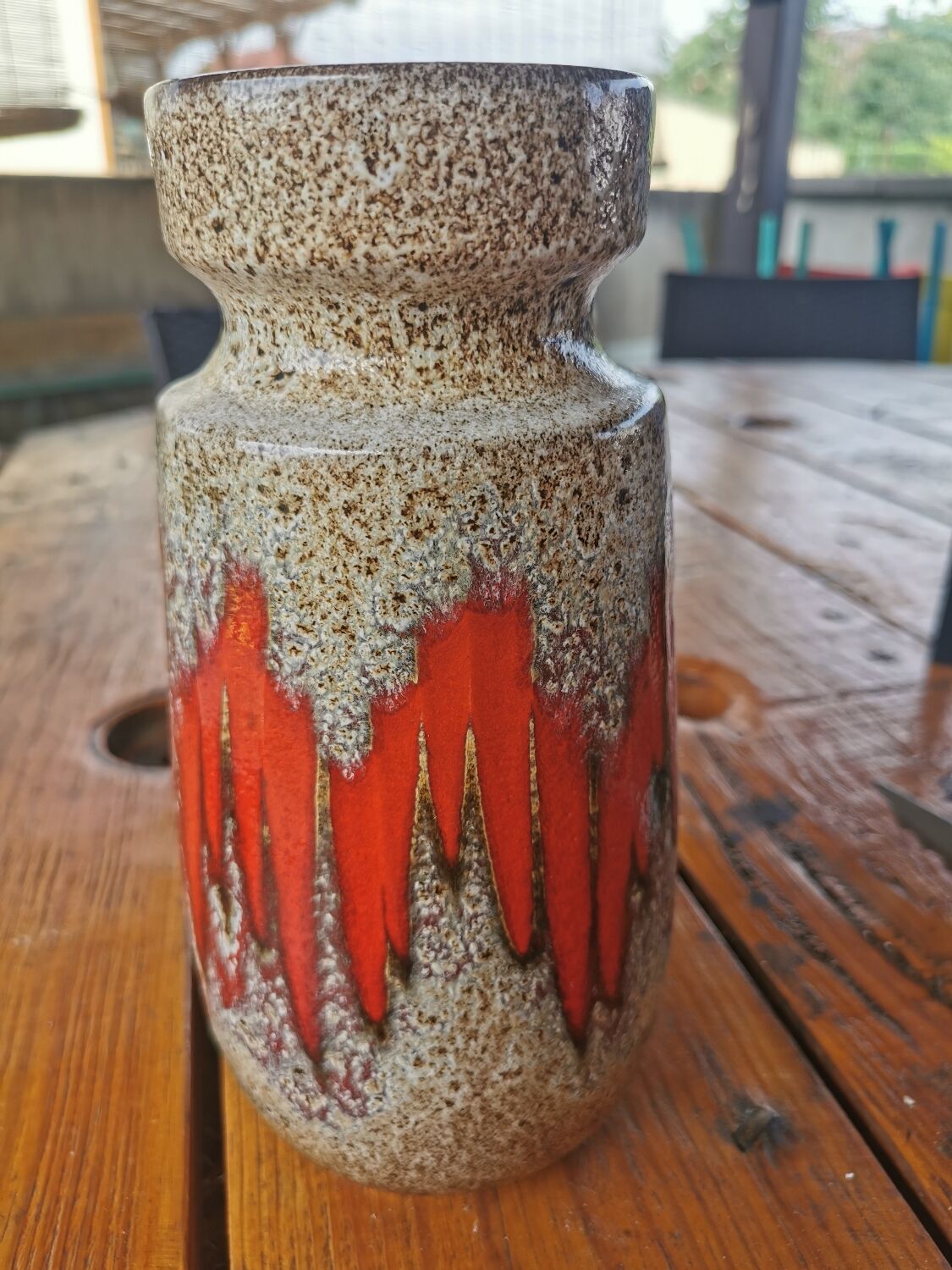 Vase fat lava W. Germany 242-22