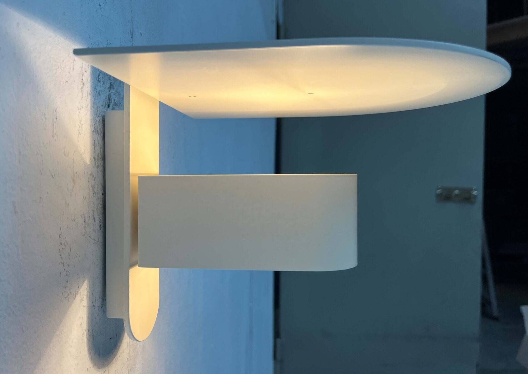 Mid-Century Modern Danish Minimalist Model 3020 Kasket Wall Lamp by Jørgen Klinkby for Lyskaer, 1960s