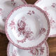 Set of 4 hollow plates Fontanges