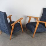 Pair of vintage Scandinavian armchairs from the 1960s