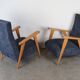 Pair of vintage Scandinavian armchairs from the 1960s.