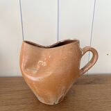 Handcrafted stoneware pitcher