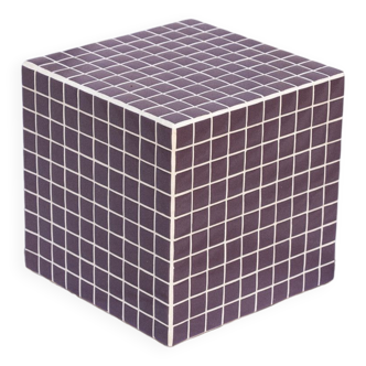 Purple cube side table 31 x 31 cm