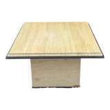 1970s Fedam travertine coffee table
