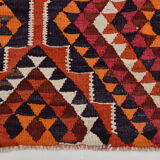 Bold multicolor kilim runner rug,92x395cm
