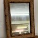 Rectangular rattan mirror
