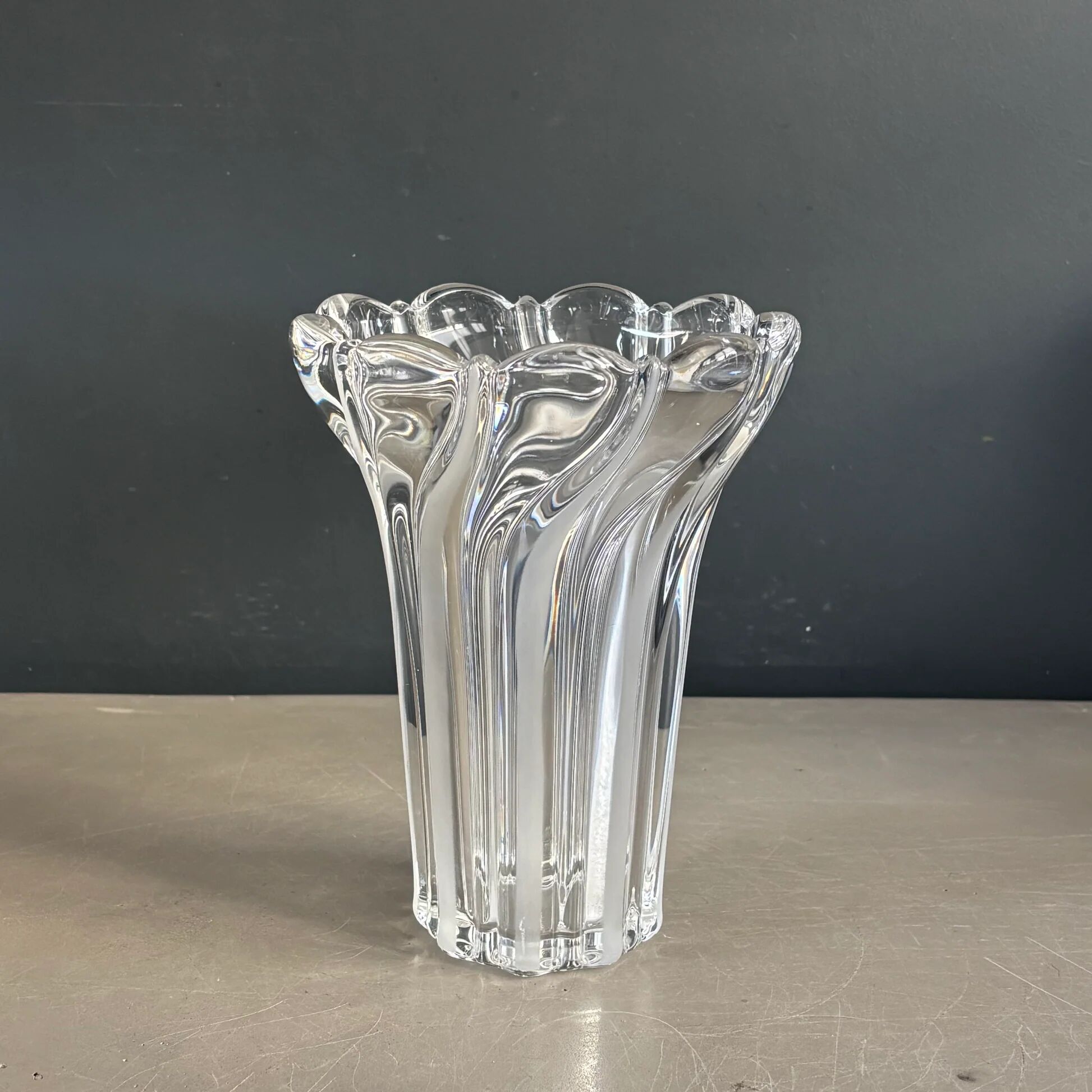 Vase en cristal art-déco 20cm - Ref 1329