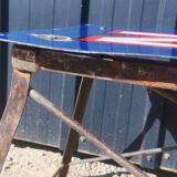 Industrial enamelled plate table