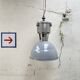 Pair of industrial lamps.