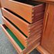 Scandinavian teak row by Axel Christensen for ACO Mobler