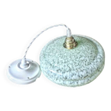 Vintage glass pendant light from Clichy