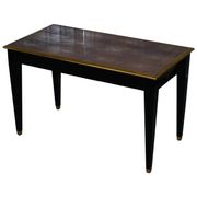 Bureau en Galuchat avec Métal Doré, Modèle Moderne