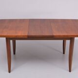 Extendable Nutwood dining table Jindrich Halabala 1960s
