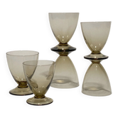 Smoked brown glasses Orrefors