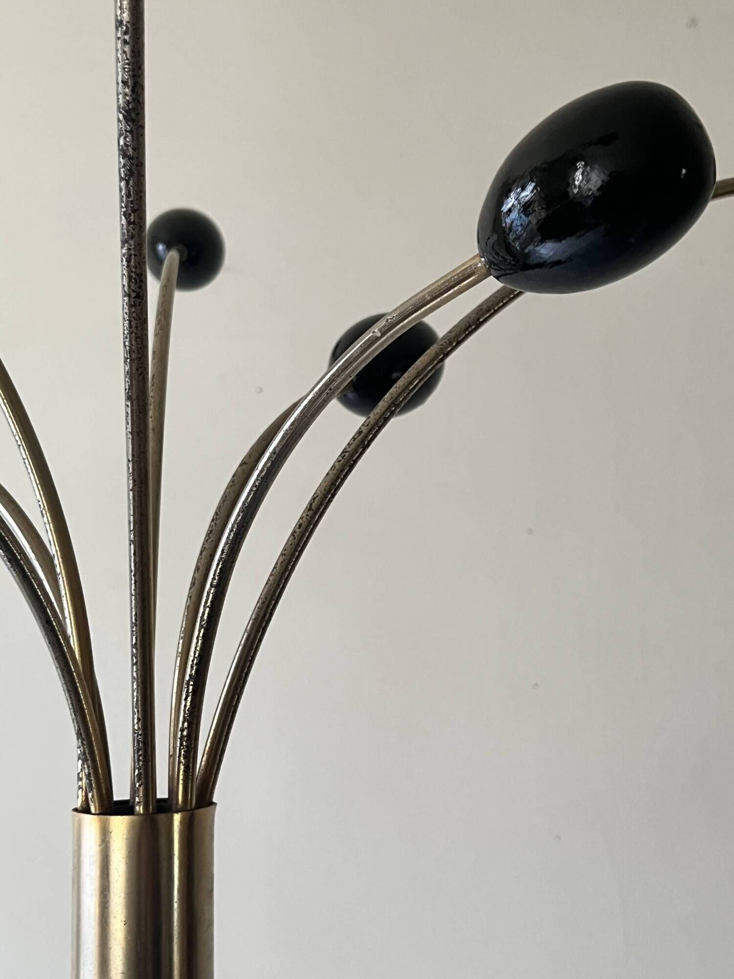 Italian metal coat rack & bakelite hook, 1970s design
