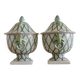 Covered vases or decorative urns, porcelain Central Europe 19th century