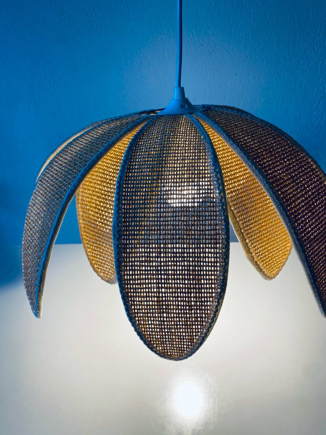 Lotus flower pendant light