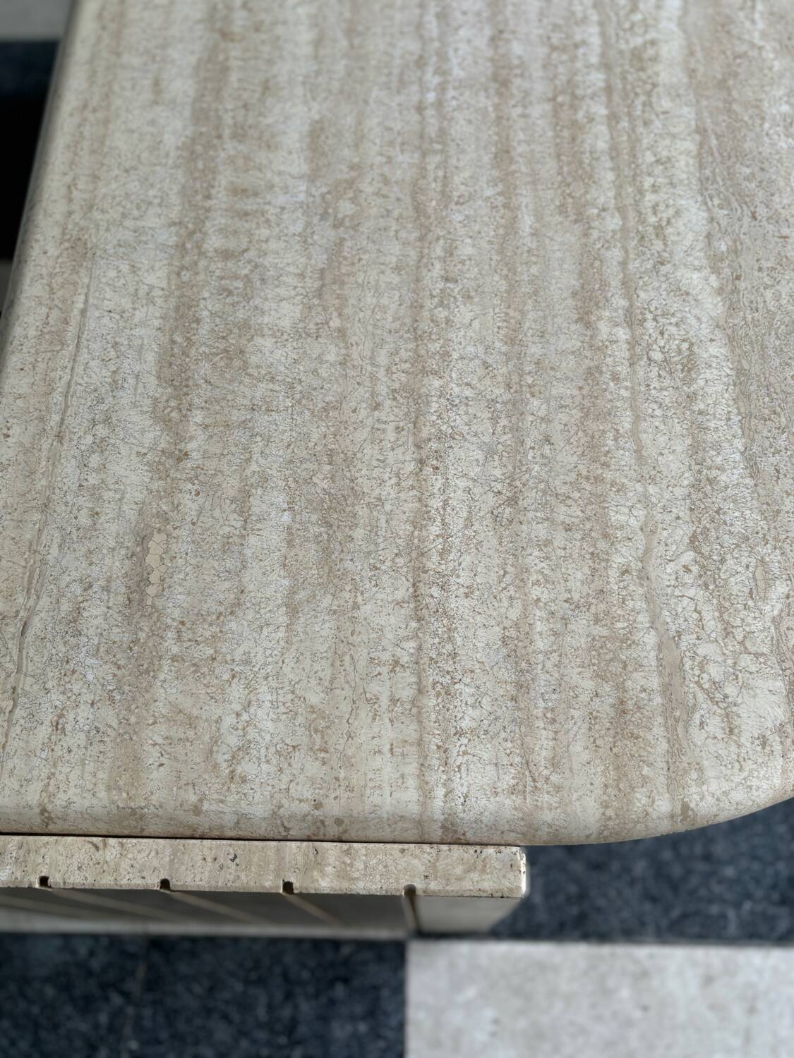 Vintage travertine coffee table