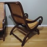 Deux fauteuils coloniaux planteurs