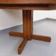Vintage 80s hexagonal dining table in oak wood