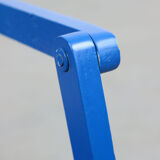 Mid-century Blue Wooden Foldable Stroller, 60s