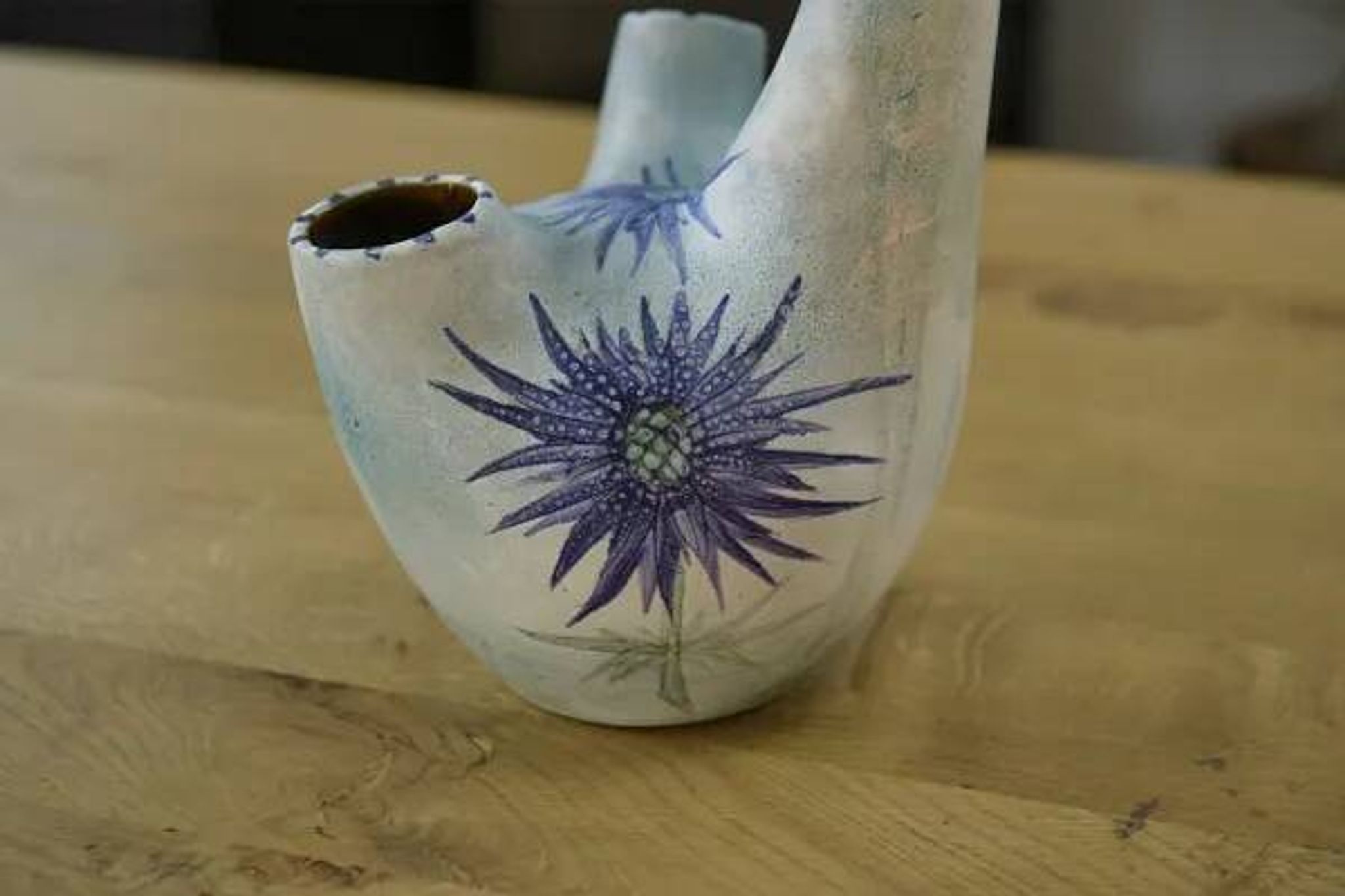 Ceramic vase by Marie-Madeleine Jolly, “Chardon” model, 1940s