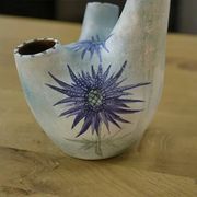 Ceramic vase by Marie-Madeleine Jolly, “Chardon” model, 1940s