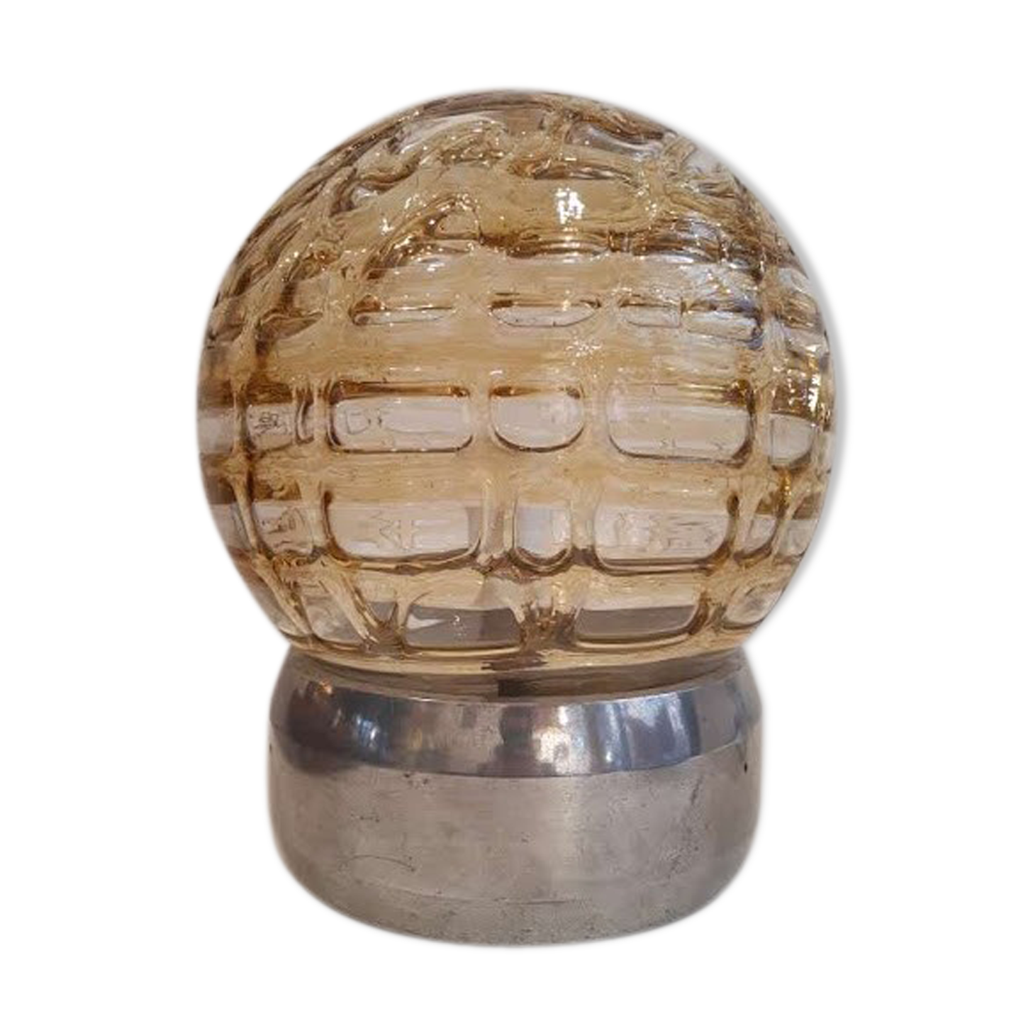Lampe années 70 verre