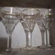 Set of 4 vintage bistro glasses with gold rim, year 19