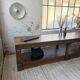 Table de gantier drapière 1900 chêne massif 330cm XL