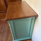 3-drawer chest of drawers in duck blue oak