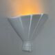 Vintage white porcelain wall lamp, France, 1960